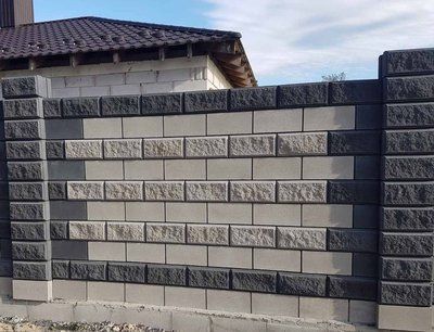 Блок декоративний односторонній скол (400х200х200) ЗМ 6004 фото